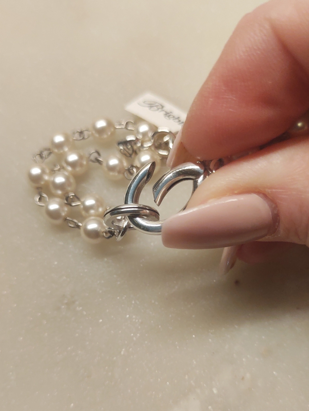 NEW! Brighton Victoria Charm Bracelet Silver/Pearls With Charm Loop JF6040 - Picture 4 of 15